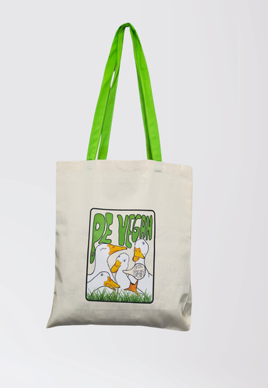 TORBA SHOPPERKA - BE VEGAN - GĘSI Inna marka