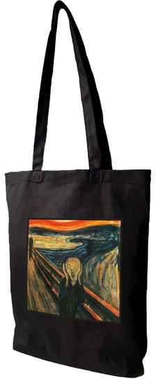 Torba z naszywką Krzyk Edvard Munch Szyjemy Sztukę