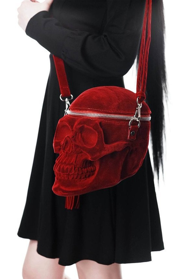 torebka damska KILLSTAR - GRAVE DIGGER (RED) Inna marka
