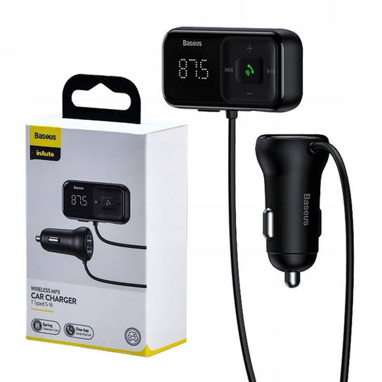 TRANSMITER FM BASEUS AUX BLUETOOTH 2XUSB MICROSD Baseus