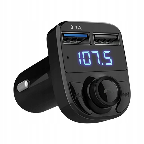 Transmiter Fm Sd Mp3 Bluetooth Ładowarka 2Xusb VERK GROUP