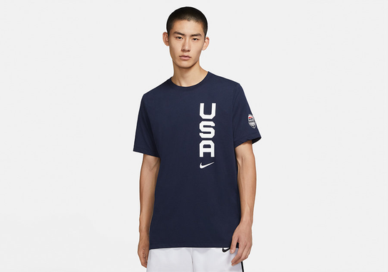 Usa Nike Dri-Fit Team Tee Obsidian Nike