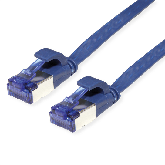 VALUE FTP patchkabel, Cat.6A (Class EA), extra plat, blauw, 5 m Value