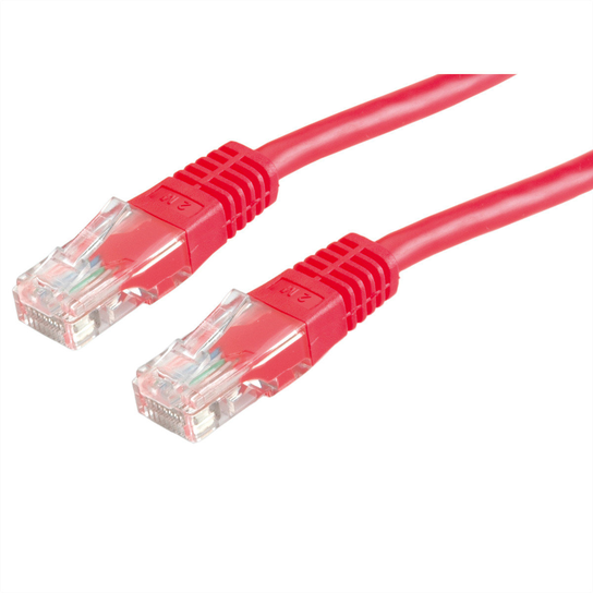 VALUE Patchkabel Cat.6 UTP (klasa E), czerwony, 7 m Value