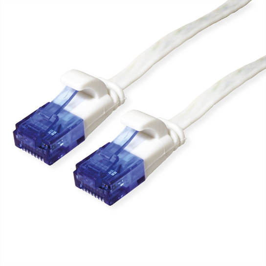 VALUE Patchkabel UTP, Cat.6A (Class EA), extra plat, wit, 2 m Value
