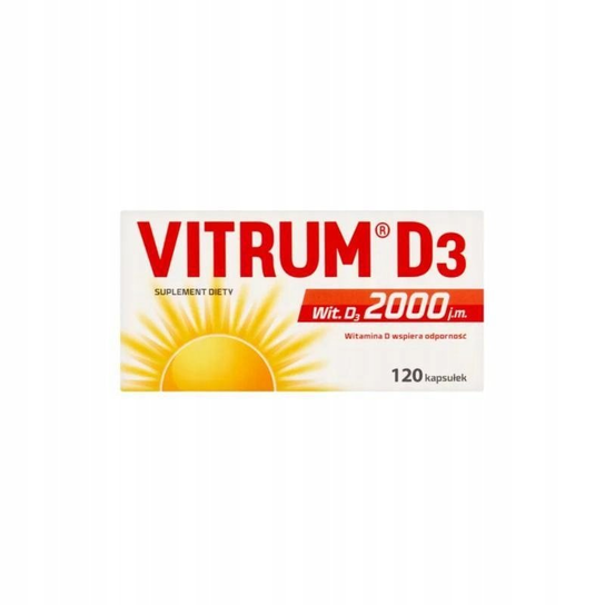 Vitrum D3 2000, 120 kapsułek Vitrum