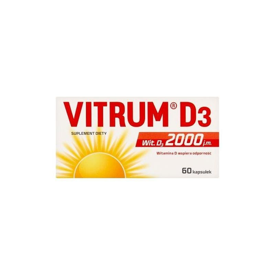 Vitrum D3 2000, 60 kapsułek Inna marka