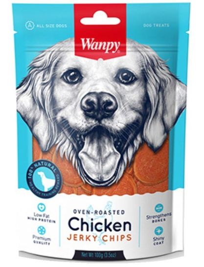 Wanpy Chicken Jerky Chips 100G wanpy