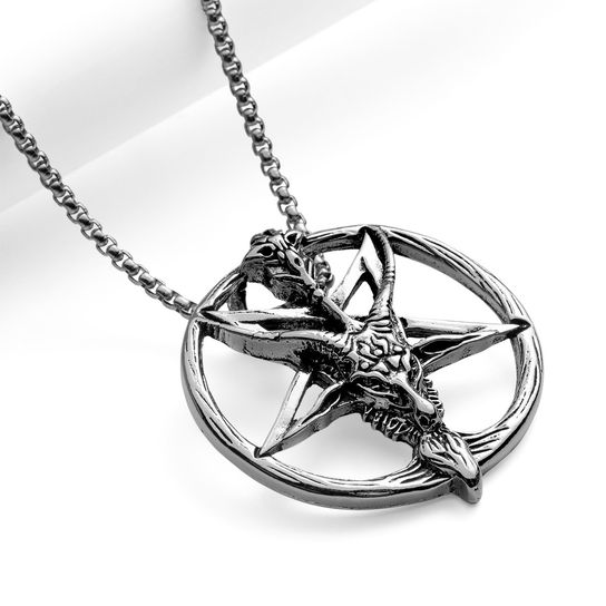 Wisior Pentagram Baphomet Silver Inna marka