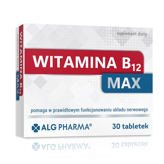 Witamina B12 Max 30 tabletek ALG PHARMA Inna marka