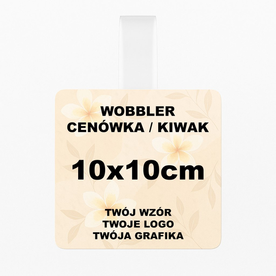 Wobbler Cenowy / Kiwak / Cenówka - Kwadrat - 10cm 50 E-Plumeria