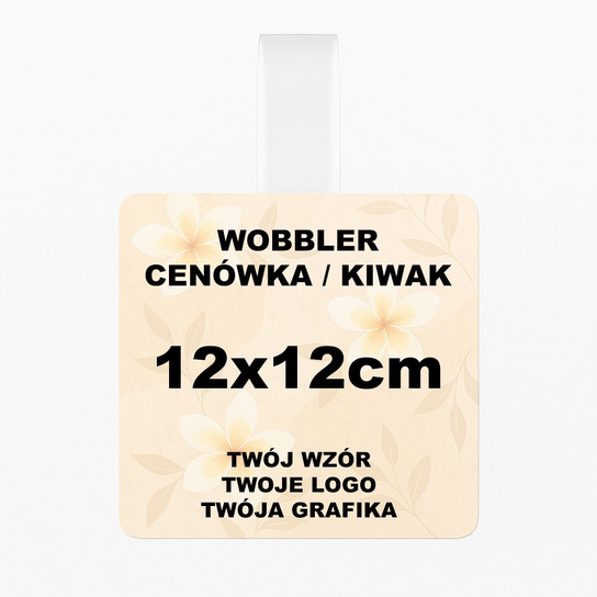 Wobbler Cenowy / Kiwak / Cenówka - Kwadrat - 12cm 10 E-Plumeria