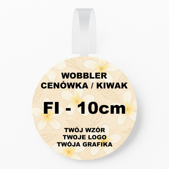 Wobbler Cenowy / Kiwak / Cenówka - Okrągły - 10cm 100 E-Plumeria