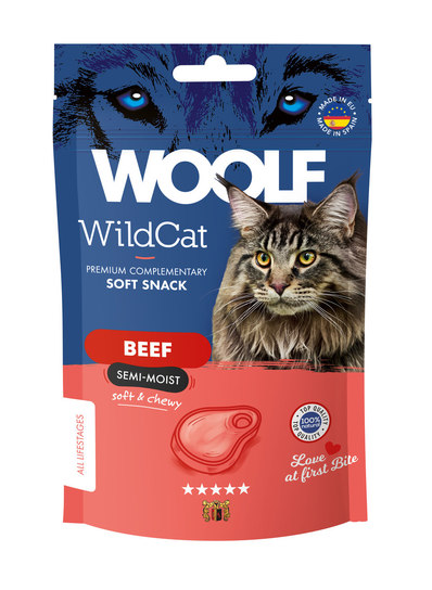 Woolf Wildcat Snacks Beef 50G WOOLF