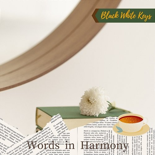 Words in Harmony Black White Keys