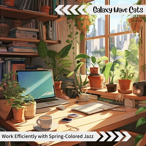 Work Efficiently with Spring-colored Jazz Galaxy Wave Cats