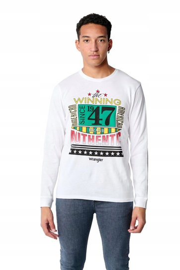 WRANGLER LS TEE WHITE W7E2D0989 XL Wrangler
