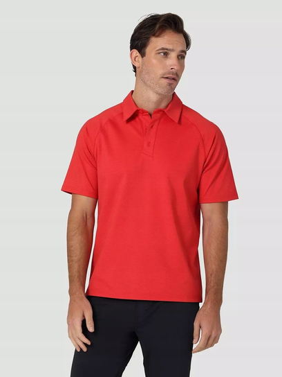 WRANGLER PERFORMANCE POLO ORANGE WA7HET17F S Wrangler