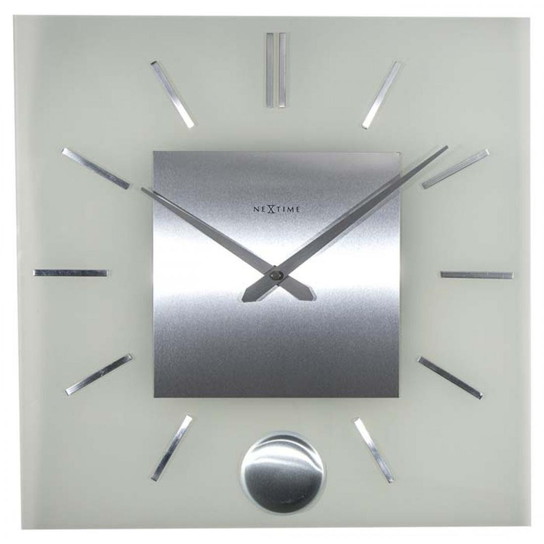 Zegar ścienny NEXTIME Stripe Pendulum Square Nextime
