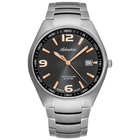 Zegarek Męski Adriatica A1069.41R6Q szary ADRIATICA