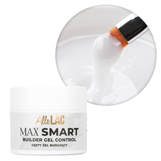 Żel budujący gęsty AlleLac Max Smart Builder Gel Control Milky White 45g AlleLac