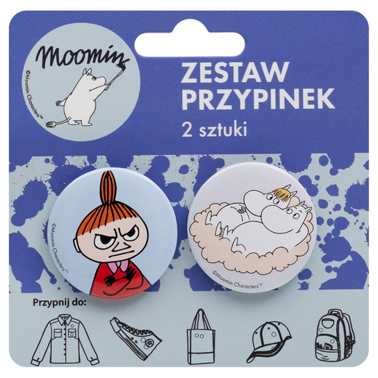 Zestaw przypinek, Moomin, 2 sztuki Empik