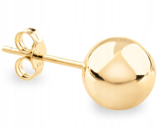 ZŁOTY KOLCZYK KULKA KULKI 333 8 mm Goldmark